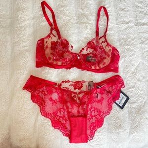 Honey Birdette Bra & Panty Set
